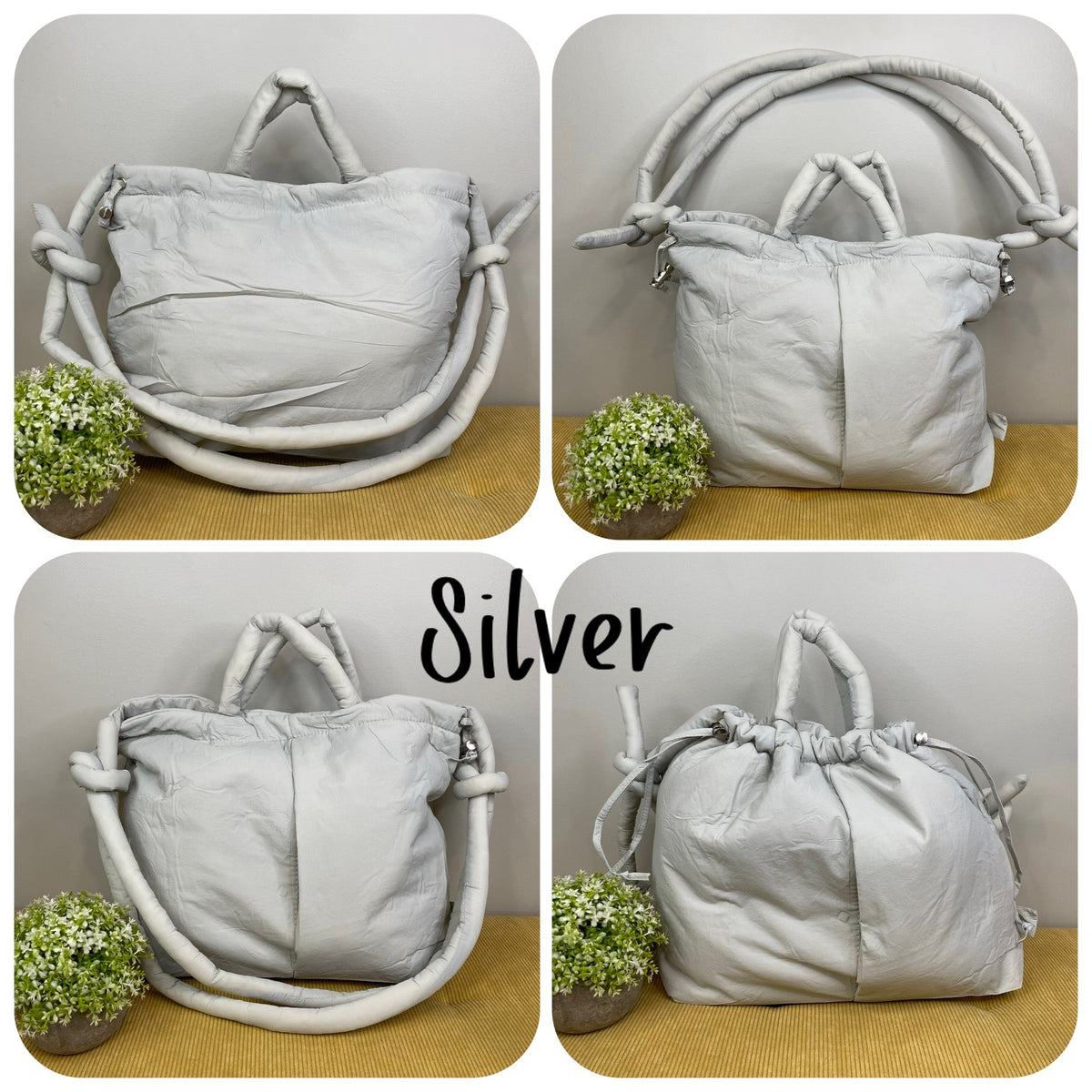 Stevie - Nylon Puff Tote & Backpack