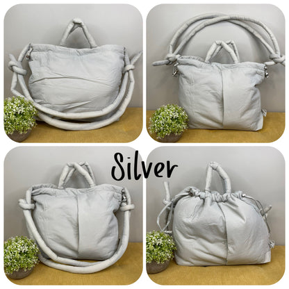 Stevie - Nylon Puff Tote & Backpack