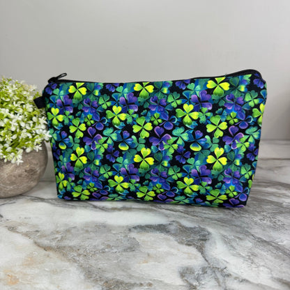 Pouch - St. Patrick’s Day - Purple Green Clovers