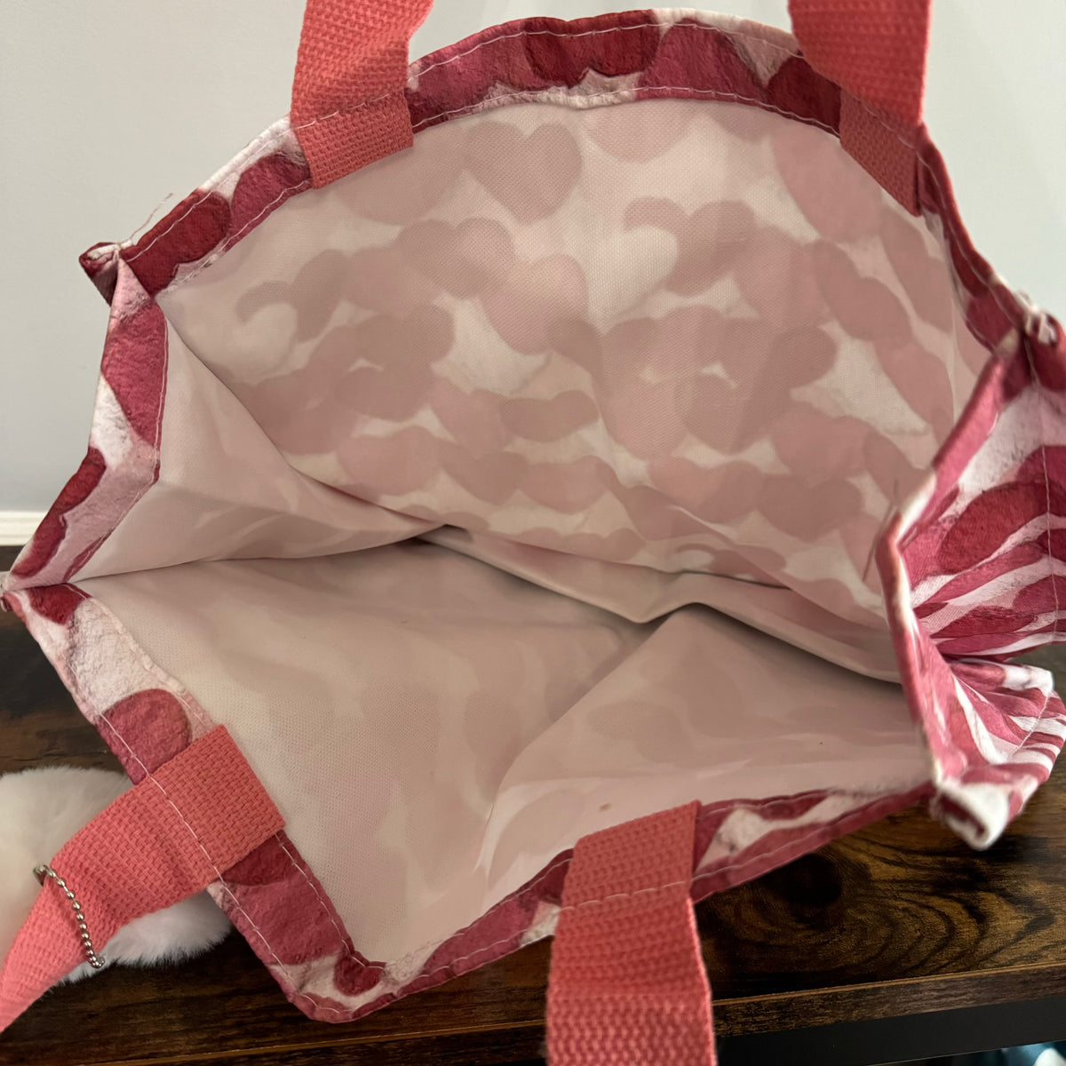 Tote Bag - Heart Brown + Tan