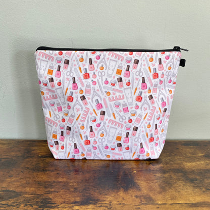 Pouch XL - Nails Manicure Makeup White