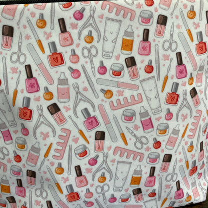 Pouch XL - Nails Manicure Makeup White